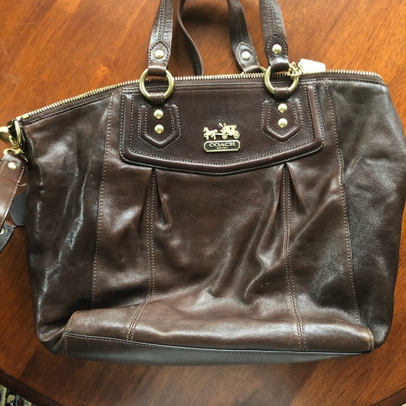 Coach brown leather bag - Picture 2 of 8